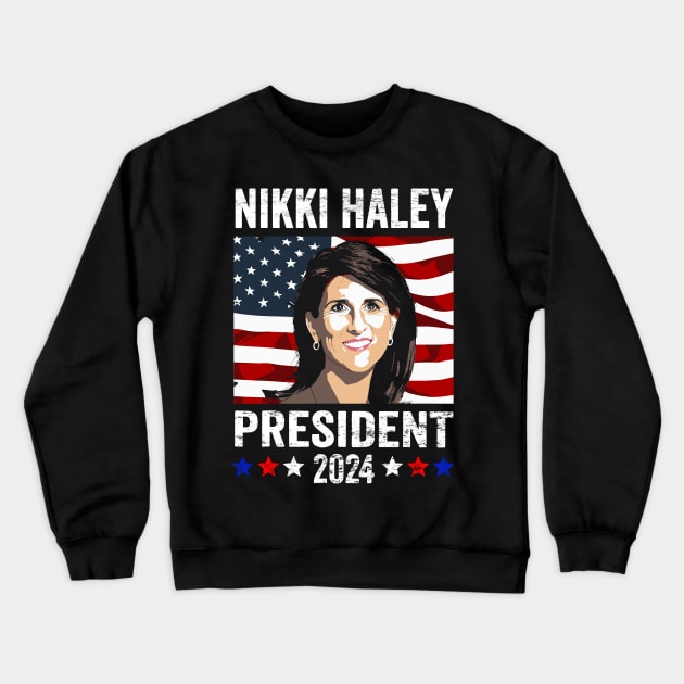 Nikki Haley for President Nikki Haley 2024 Campaign Crewneck Sweatshirt by LEGO